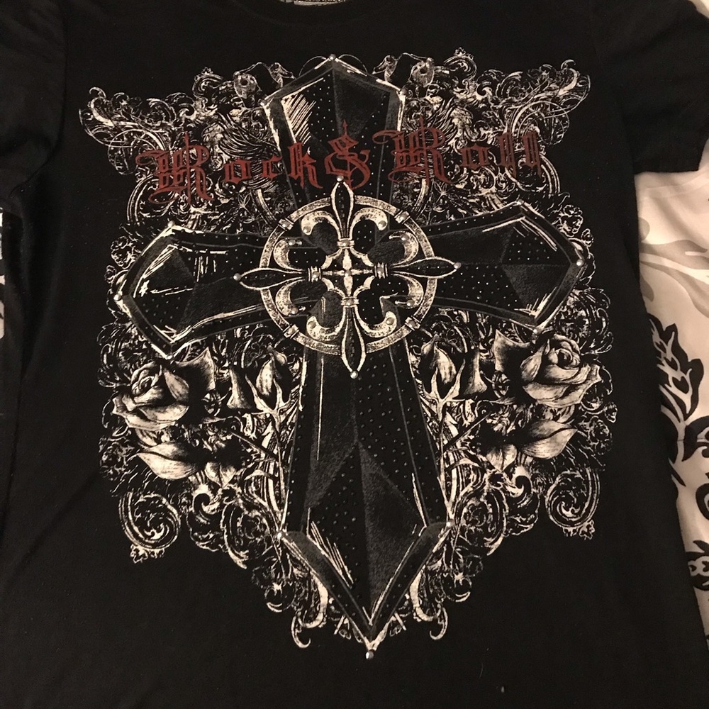 Rock and Roll burnout shirt